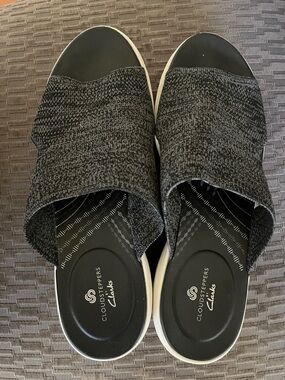 Clarks sandals Cloudsteppers Marin Coral Slip On Slide Heathered Gray